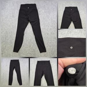 Lululemon Pants Womens 4 Black High Rise Leggings Yoga Athletic Workout Gym